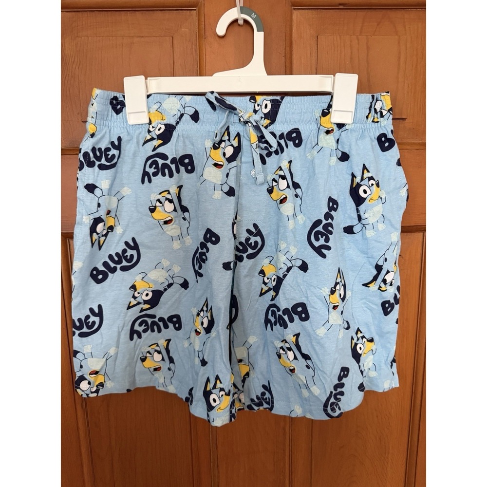 Men's Bluey Cotton Pajama Shorts Size Medium NWT Drawstring